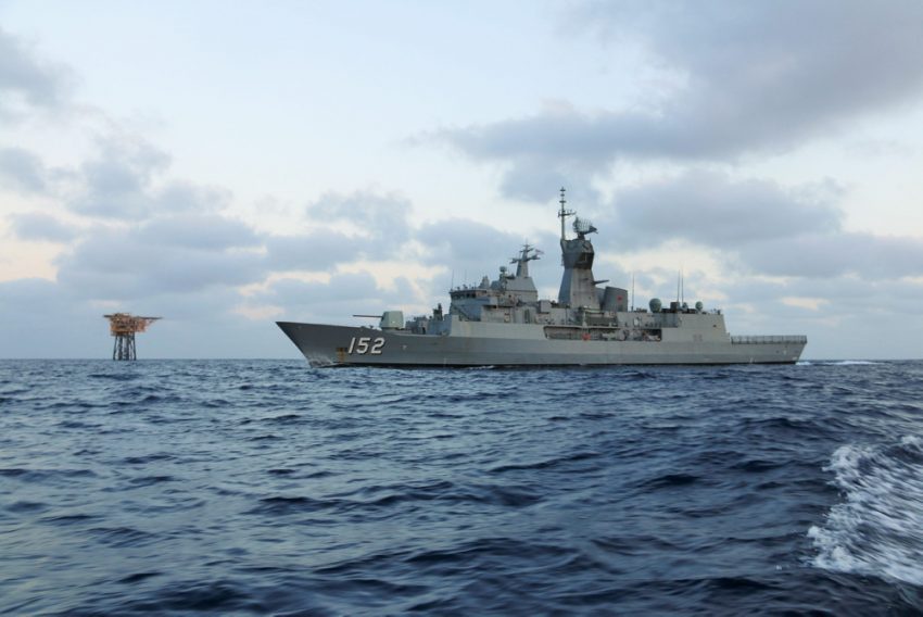 HMAS Warramunga on NW Shelf