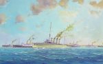 HMAS SYDNEY escorting First AIF Convoy from Albany Nov 1914