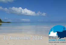 Sydney-Emden commemorations Cocos Keeling Islands