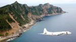 Part of the Senkaku Islands, disputed by China and Japan, with a Japanese P3 on patrol. (Public domain)