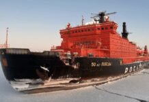 Russian N-icebreaker in collision