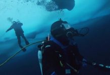US Navy divers recover torpedoes in Arctic