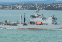 HMNZS Aotearoa sails for five-month deployment