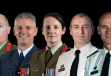 New senior leadership of New Zealand Defence Force