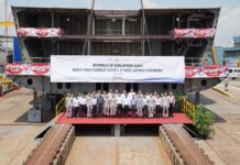 Keel laying of Singapore’s first multi-role combat ship