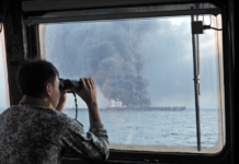 Singapore Navy and Air Force respond to tanker collision