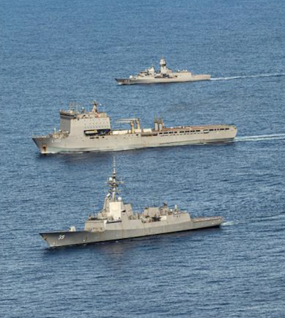 Article 2 HMA Ships Hobart Choules Stuart in ASWEX 25 source RAN