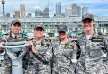 Destroyer’s all-women navigation team