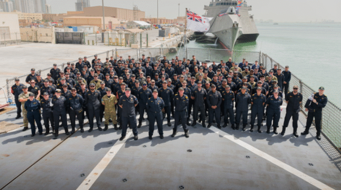 Article 2 HMNZS Te Kaha alongside Bahrain Source NZDF