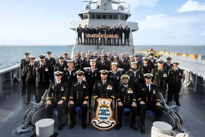 Article 3 HMAS Arafura Commissioning Ships Company source RAN