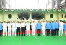 Keel laying of latest Indian support ship