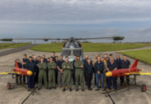 RN helicopter destroys UAV