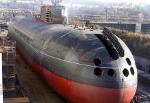 Russian mega-sub takes to sea