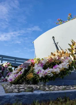 HMAS Canberra 1 Memorial Service at Ironbottom Sound