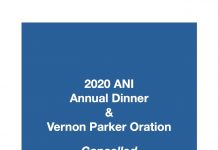 2020 ANI Vernon Parker Oration and Annual Dinner Cancelled