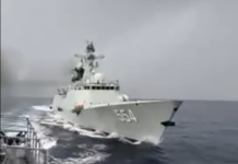Chinese Navy harasses Philippine ship