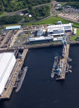 Two nuclear submarines in UK port