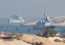 French strike group transits Suez