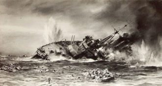 27 Feb 1942 Battle Of The Java Sea Hmas Perth Hms Exeter The