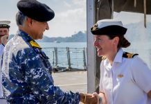 HMS Spey visits India