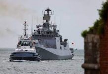 Indian frigate in UK for exercises