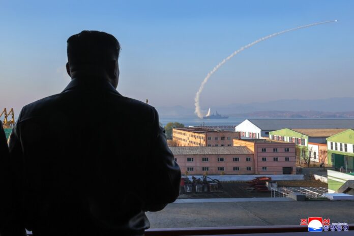 North Korean naval test