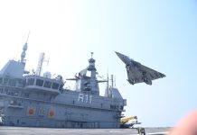 Maiden landing of fighter on board INS Vikrant