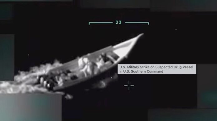 The Venezuelan vessel before it was sunk