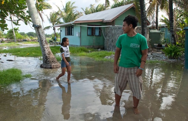 King tide flooding, Funafuti, Tuvalu, 18-20 Feb 2011