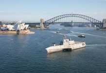 USS Canberra commissioned in Sydney