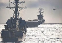 US projects its advantage at sea