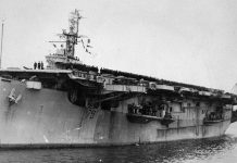 WWII carrier wreckage’s resting place