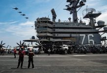 US forces in integrated training off Japan