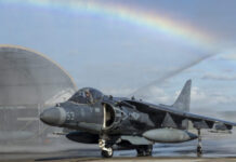 Harrier jump jet’s last flight