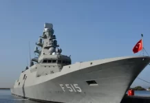 Turkey’s first locally developed frigate