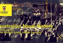 Latest episode of Australian Naval History video podcast series.