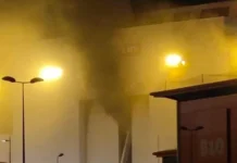 Big fire at UK submarine yard