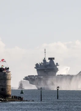 UK strike group home after 8 months