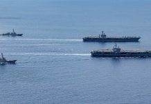 US carriers exercise in South China Sea