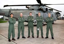 RAN officer in UK rescue mission