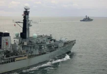 Russian guns in Channel send signal