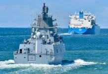 Norway: Russian warship escorts gas tanker