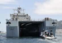 Uncrewed minehunter’s successful docking