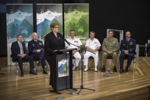 Defence Minister Marise Payne at the launch of the Defence White Paper.